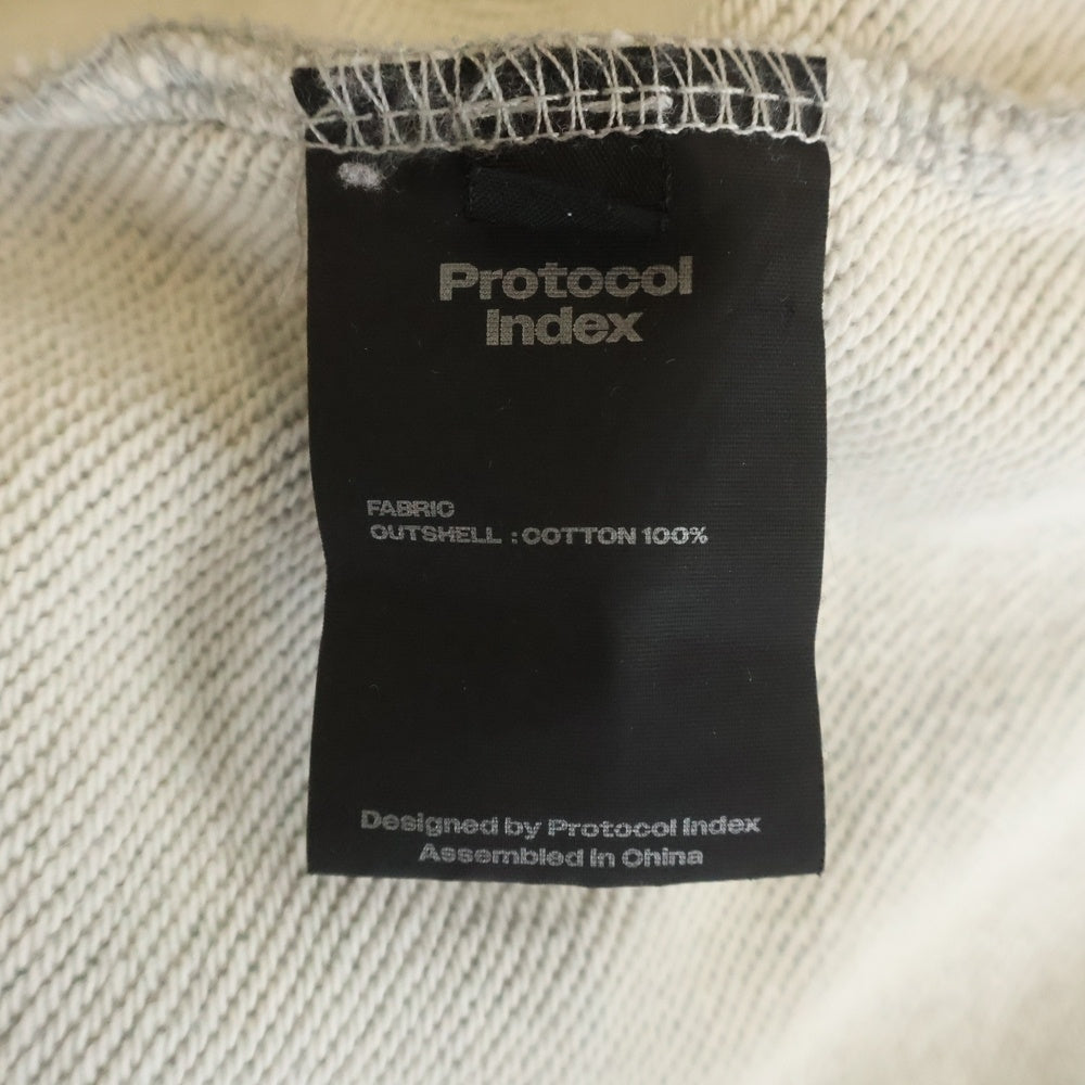 PROTOCOL INDEX(プロトコル インデックス) Reconstructed Sweatshirts Zip Hoodie protoword インデックス リコンストラクテッド スウェットシャツ ジップ