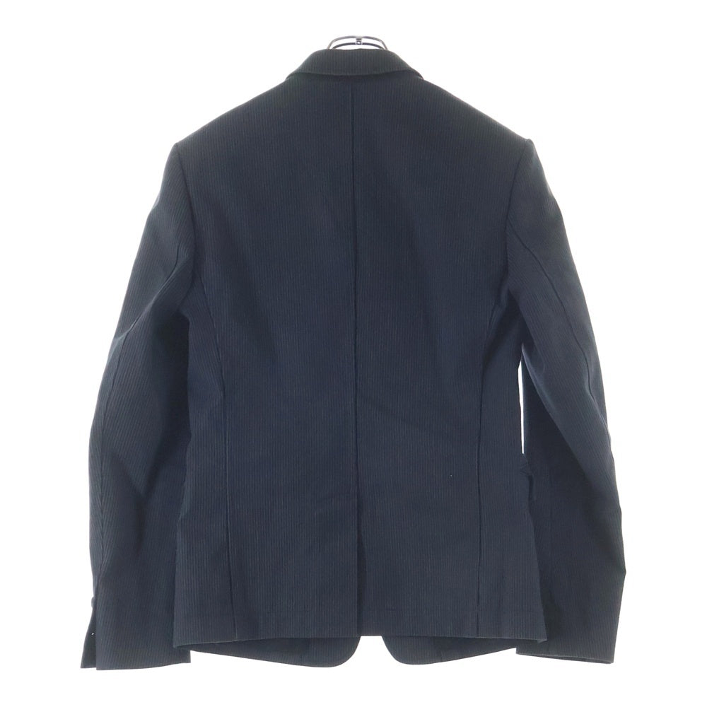 BALMAIN(バルマン) ストライプテーラードジャケット コットン バッヂ付き グレー T721 B508