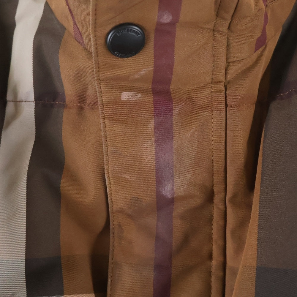BURBERRY(バーバリー) ノバチェック リバーシブル ダウンジャケット ブラック/ブラウン
