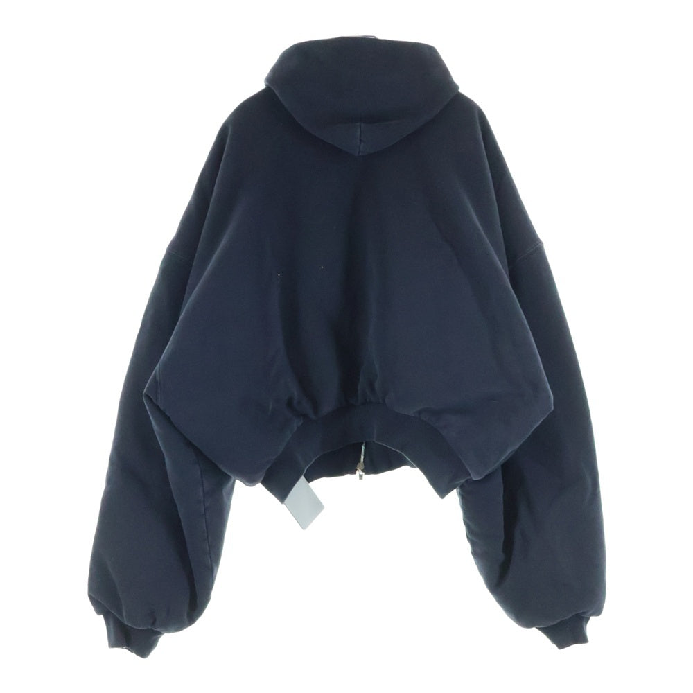 BALENCIAGA(バレンシアガ) SPRAYED EFFECT ZIPPED HOODIE スプレーエフェクト ジップフーディー パーカー ブラック