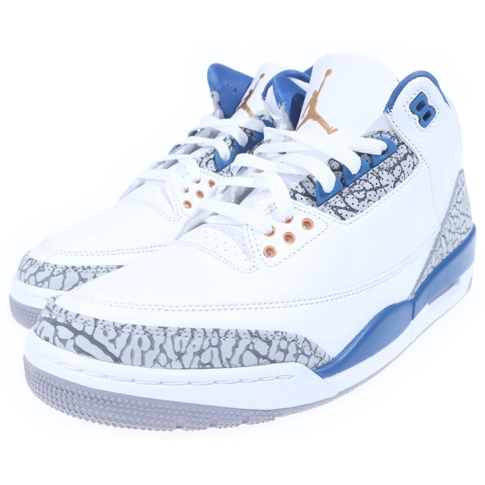 NIKE(ナイキ) AIR JORDAN 3 RETRO TRUE BLUE AND COPPER CT8532-148 エアジョーダン3 レトロ トゥルーブルーアンドコッパー ミッドカットスニーカー US10.5/28.5cm