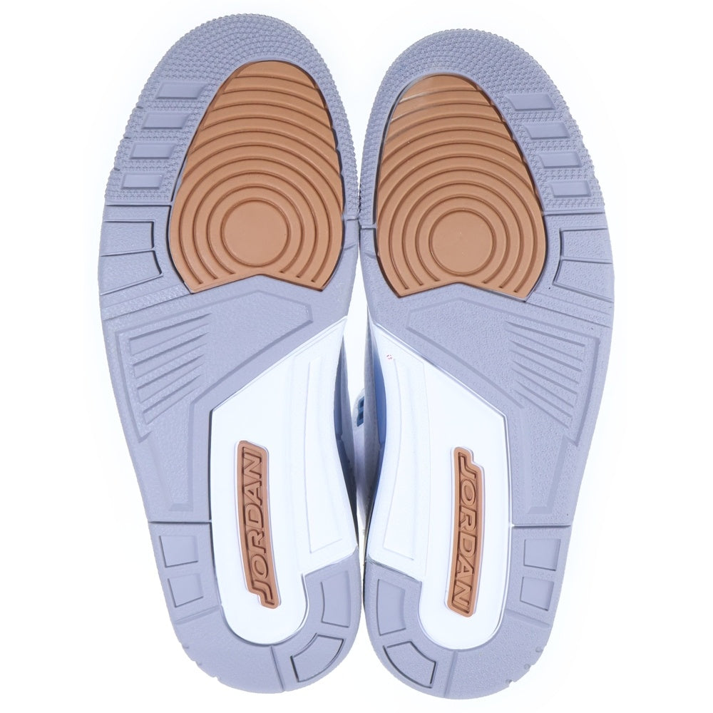 NIKE(ナイキ) AIR JORDAN 3 RETRO TRUE BLUE AND COPPER CT8532-148 エアジョーダン3 レトロ トゥルーブルーアンドコッパー ミッドカットスニーカー US10.5/28.5cm