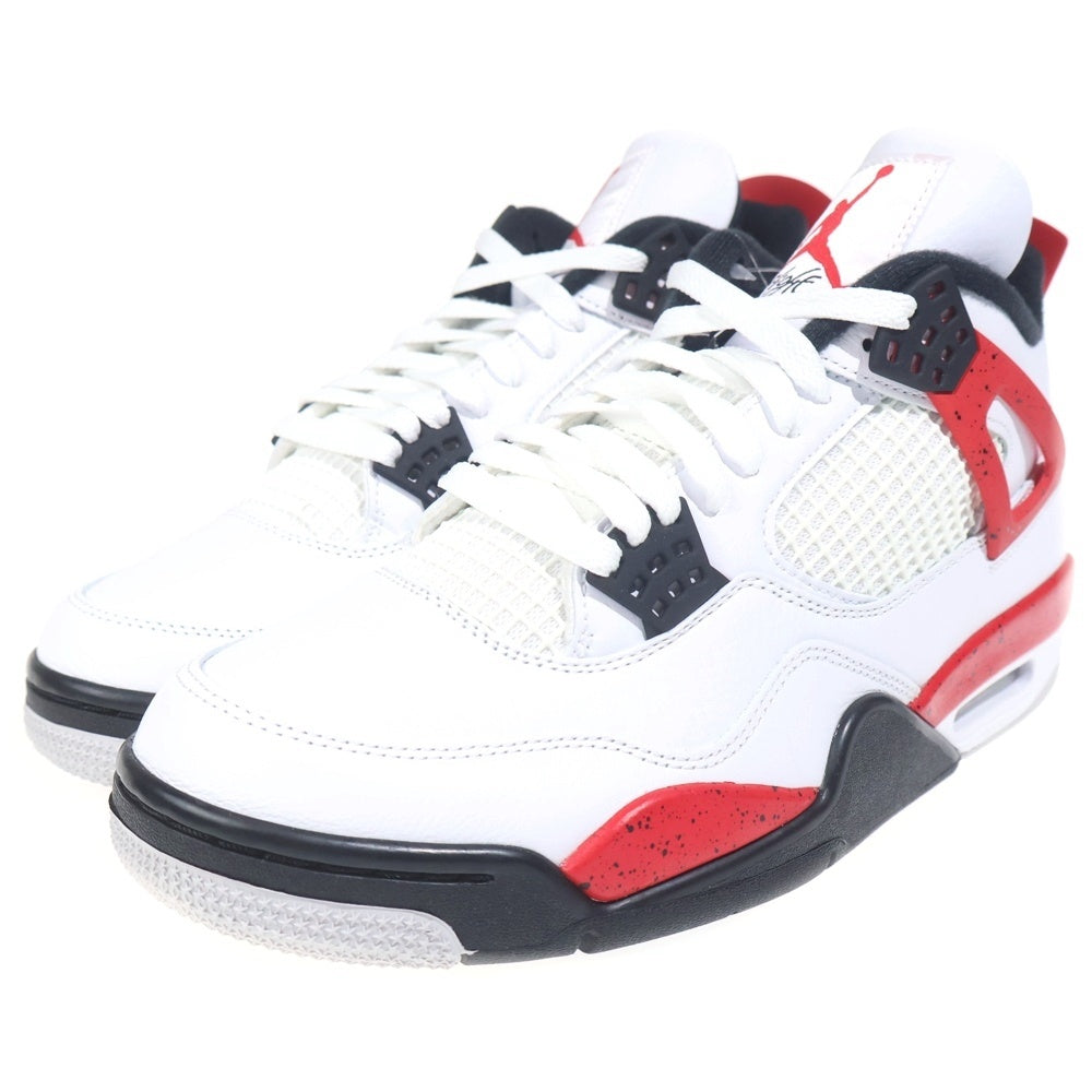 NIKE(ナイキ) AIR JORDAN 4 RETRO RED CEMENT DH6927-161 エアジョーダン レトロ レッドセメント ミッドカットスニーカー ホワイト/レッド US10.5/28.5cm