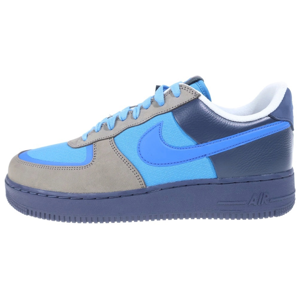 NIKE(ナイキ) ×Stash AIR FORCE 1 LOW SP SOFT GREY AND HARBOR BLUE 2024 ナイキ エアフォース1 SP ソフトグレーアンドハーバーブルー ローカットスニーカー HF5516-001