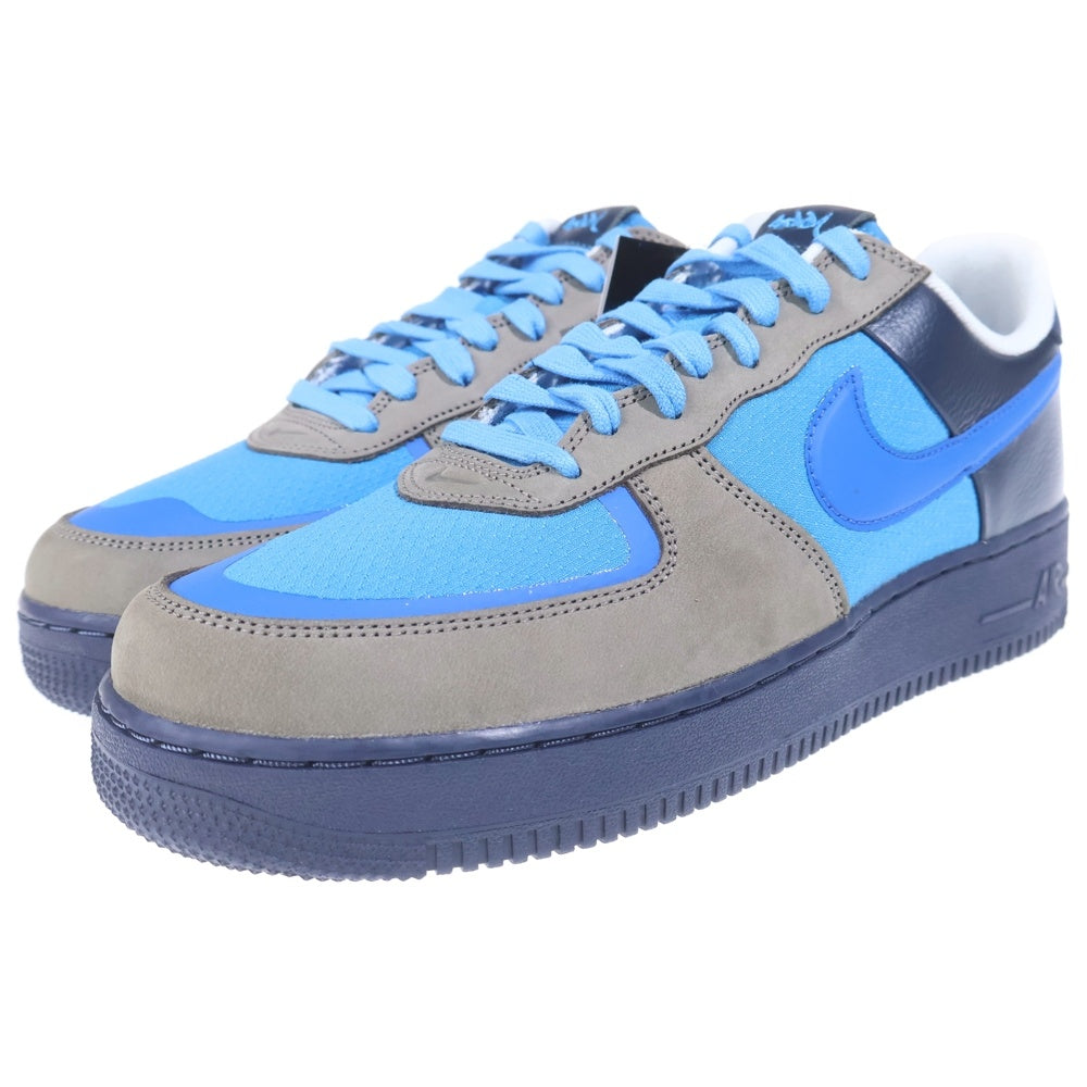 NIKE(ナイキ) ×Stash AIR FORCE 1 LOW SP SOFT GREY AND HARBOR BLUE 2024 ナイキ エアフォース1 SP ソフトグレーアンドハーバーブルー ローカットスニーカー HF5516-001
