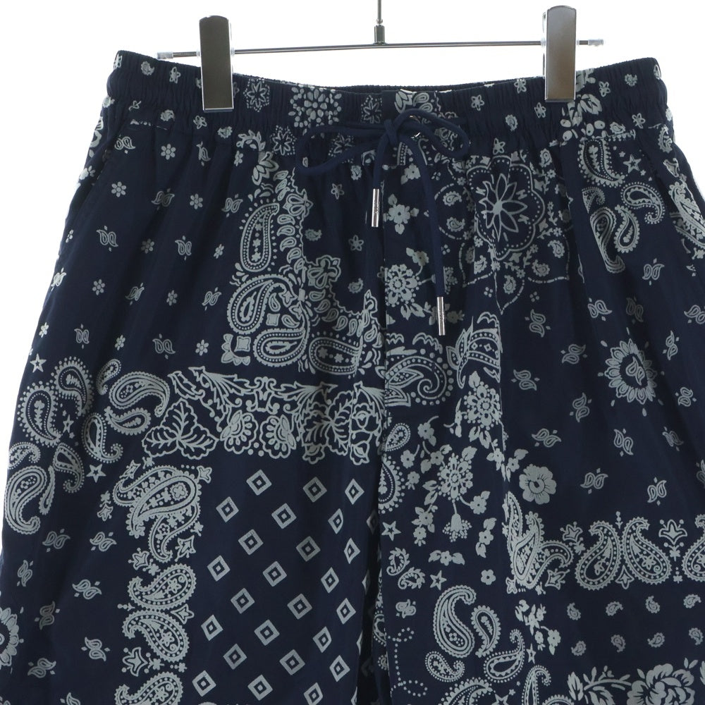 KITH(キス) 24AW Flocked Deconstructed Bandana Mercer 8 Pant フロック加工デコンストラクトバンダナ マーサー8パンツ