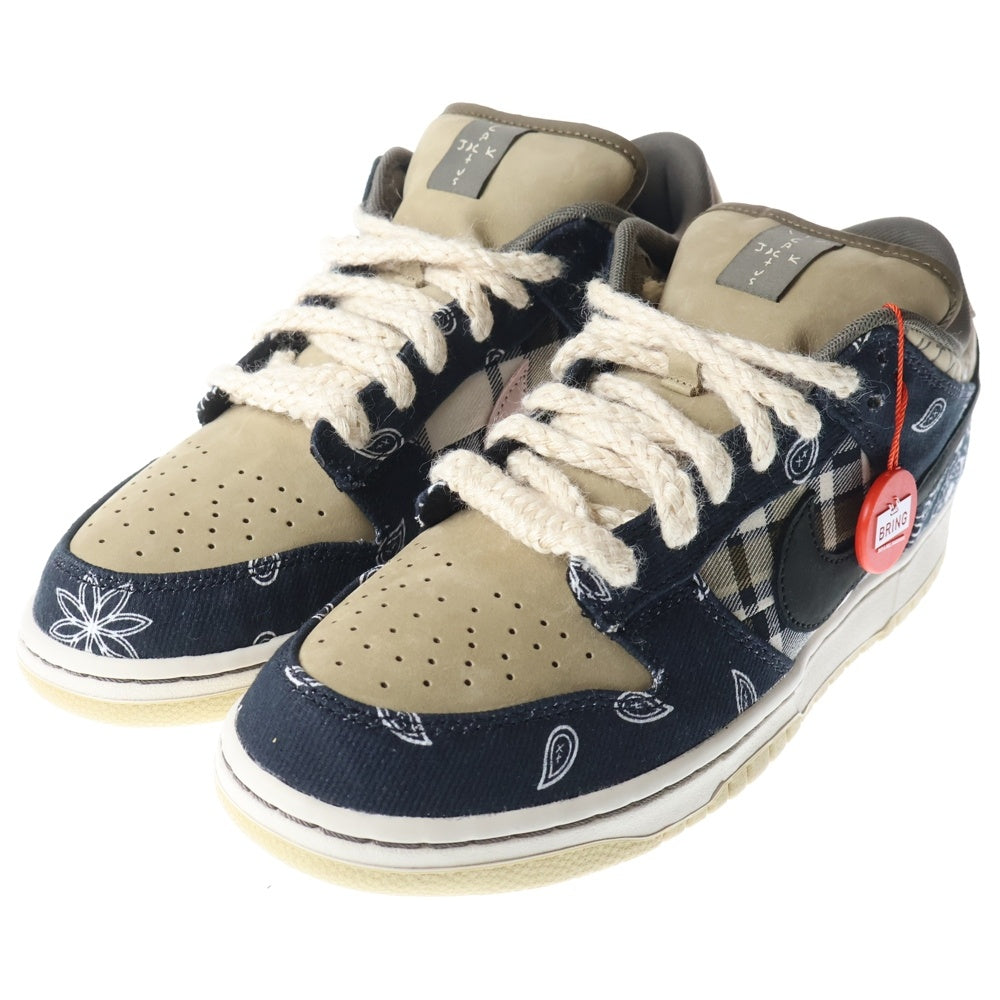 NIKE(ナイキ) ×TRAVIS SCOTT SB DUNK LOW PRM QS CACTUS JACK CT5053-001 トラヴィススコット SBダンクロー カクタスジャック ローカットスニーカー マルチ US9/27cm