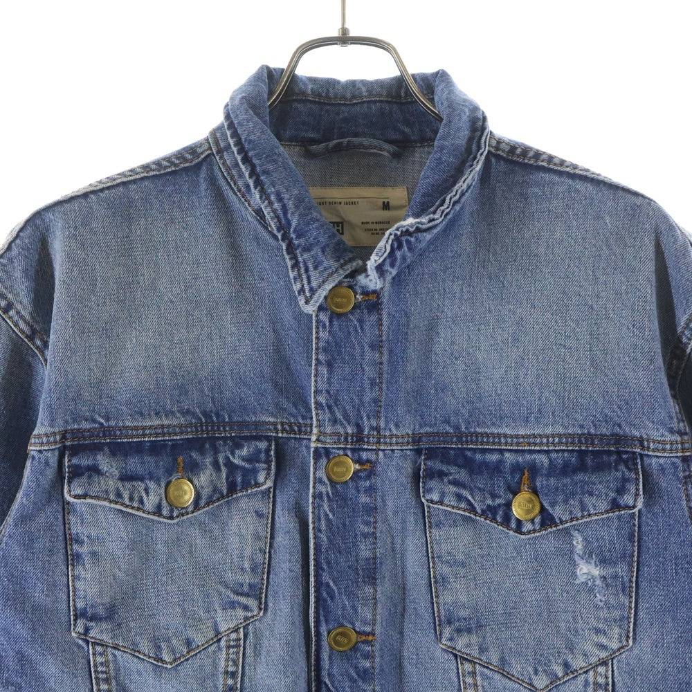 KITH(キス) デニムトラッカージャケット ダメージ加工 インディゴ KH1156-102