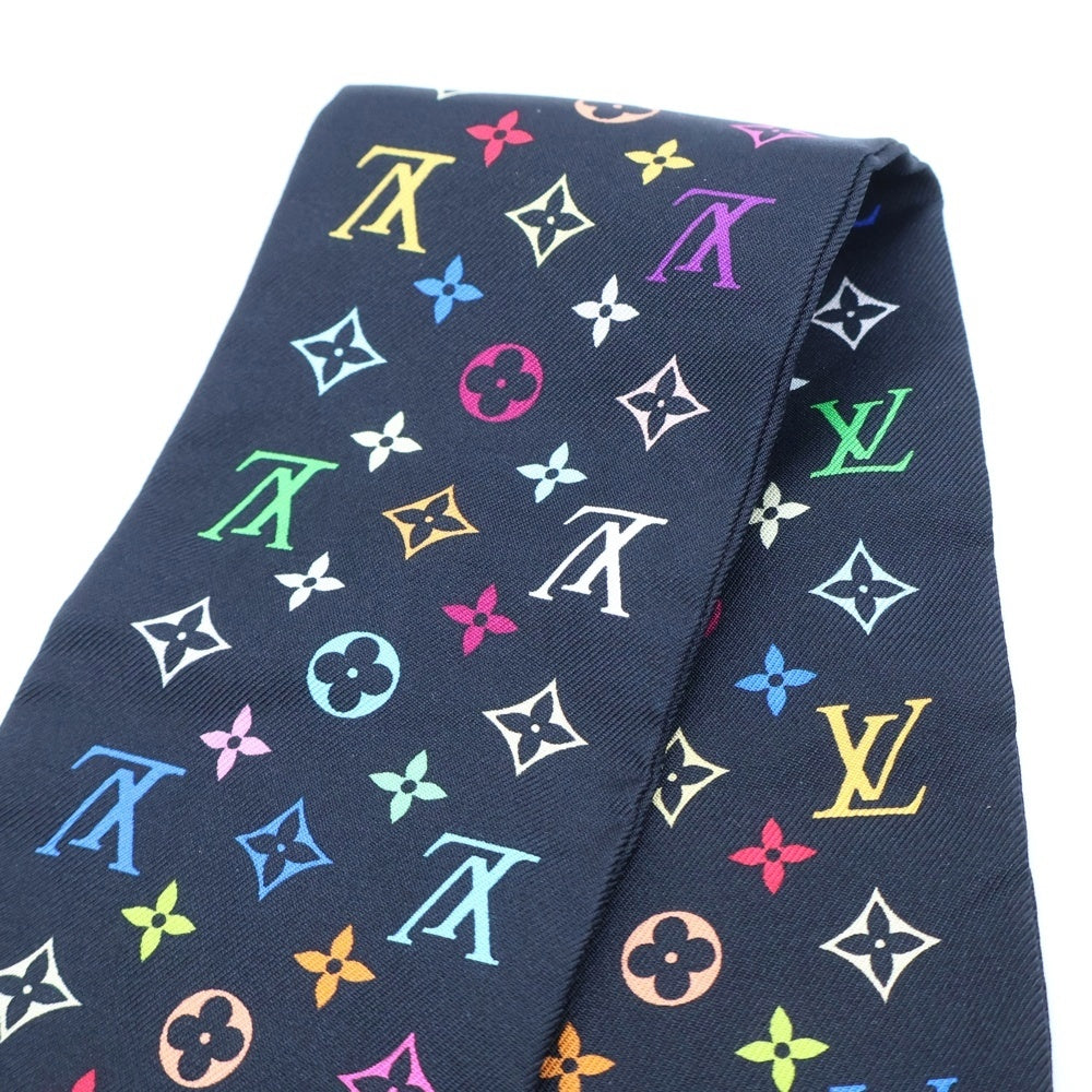 LOUIS VUITTON(ルイヴィトン) モノグラム マルチカラー バンドー ツイリー シルクスカーフ ブラック M71992 レディース