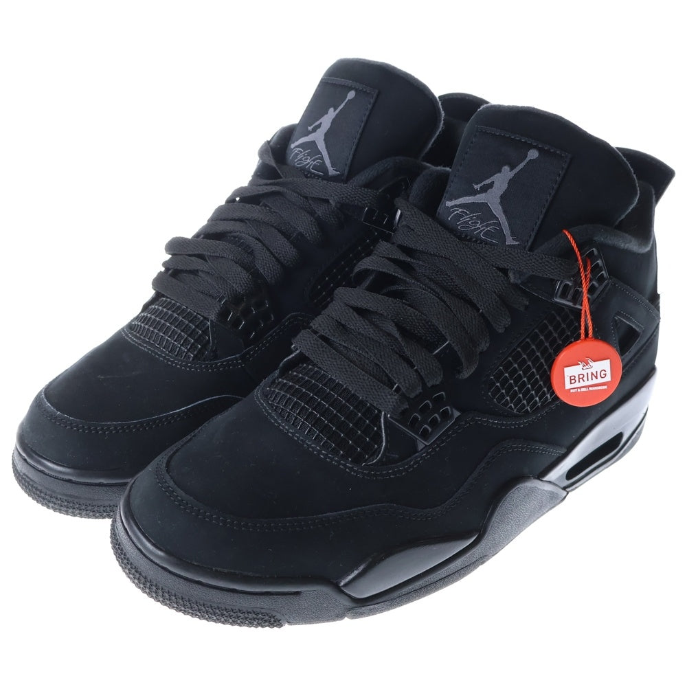 NIKE(ナイキ) AIR JORDAN 4 BLACK CAT エアジョーダン4 ブラックキャット ハイカットスニーカー ブラック US9/27cm CU1110-010