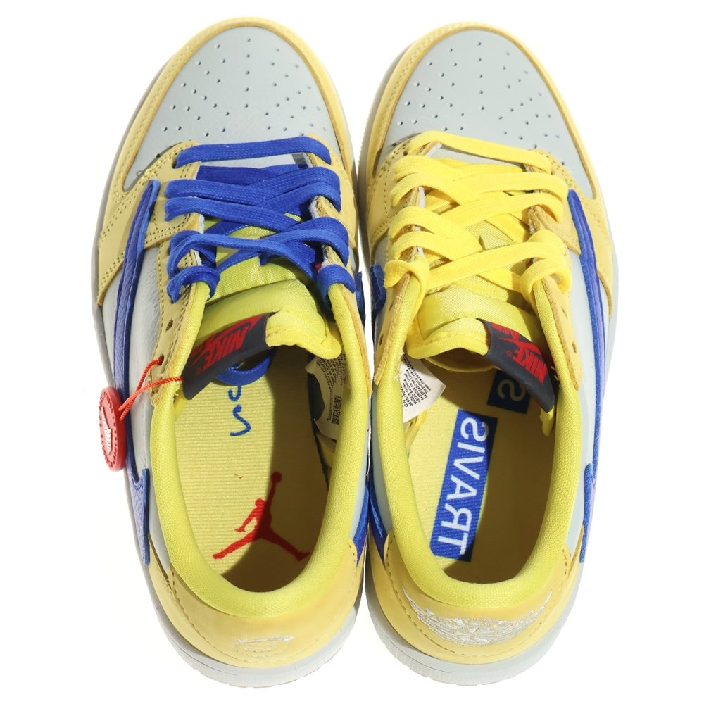 NIKE(ナイキ) ×TRAVIS SCOTT WMNS AIR JORDAN 1 RETRO LOW OG Canary トラヴィススコット ウィメンズ エアジョーダン1 ローカットスニーカー US6.5/23.5cm DZ4137-700 レディース