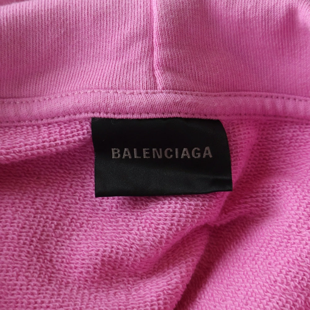BALENCIAGA(バレンシアガ) 23SS Hand Drawn BB Icon Hoodie ハンドドローンBBアイコンフーディー プルオーバーパーカー ピンク 620947 TNVQ1
