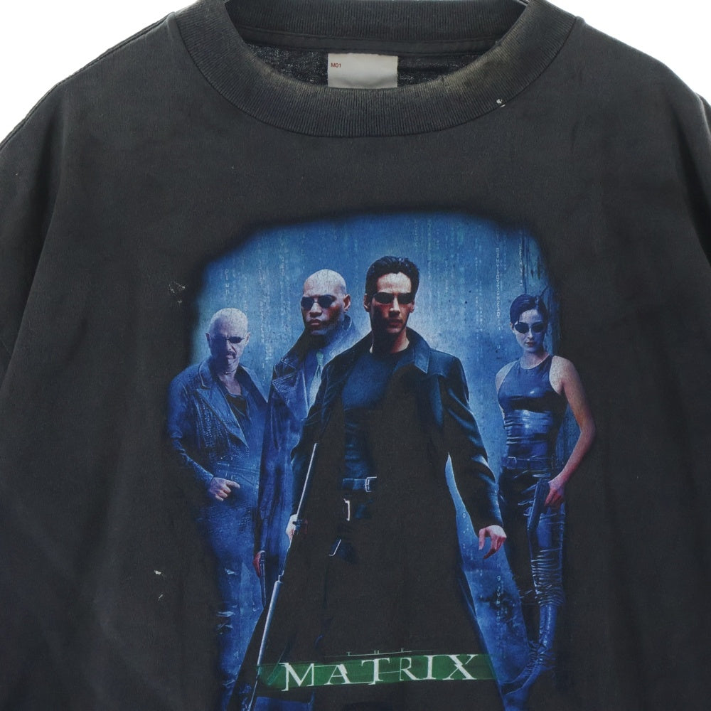 SAINT MICHAEL(セントマイケル) 25AW HE MATRIX GREEN SS TEE 半袖Tシャツ グレー SM-HR1-0000-C42