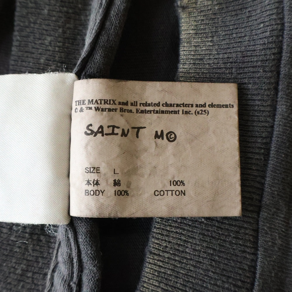 SAINT MICHAEL(セントマイケル) 25AW HE MATRIX GREEN SS TEE 半袖Tシャツ グレー SM-HR1-0000-C42
