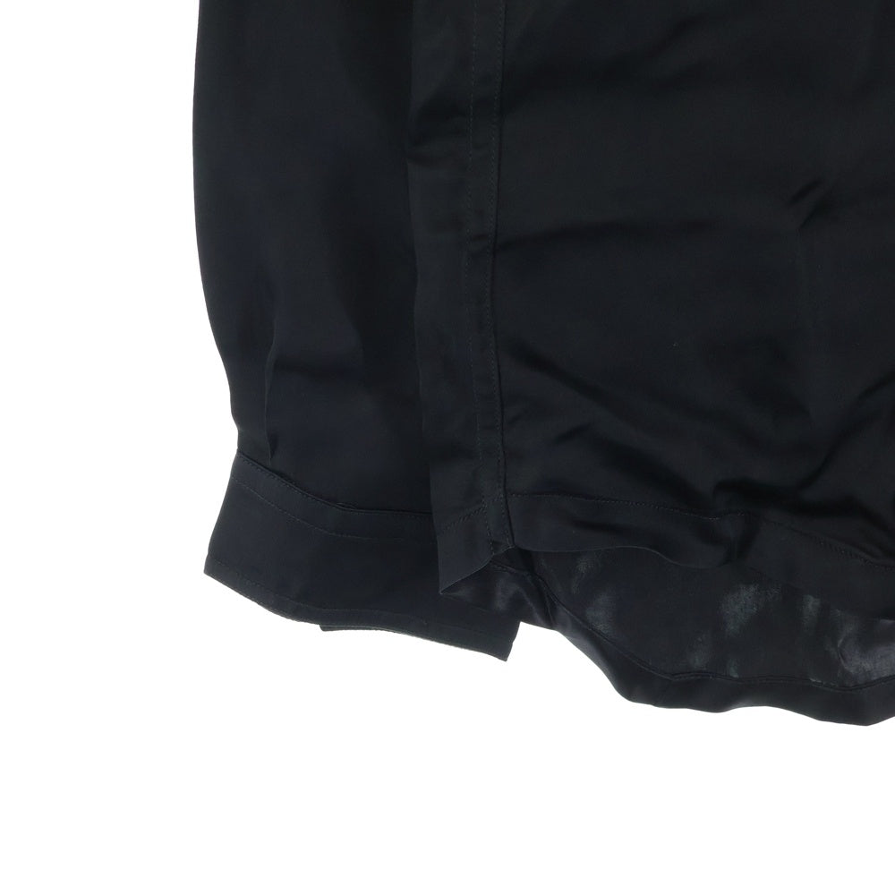 Rick Owens(リックオウエンス) FOGPOCKET OUTERSHIRT 長袖シャツ キュプラ ブラック RU02E1237-HSCH