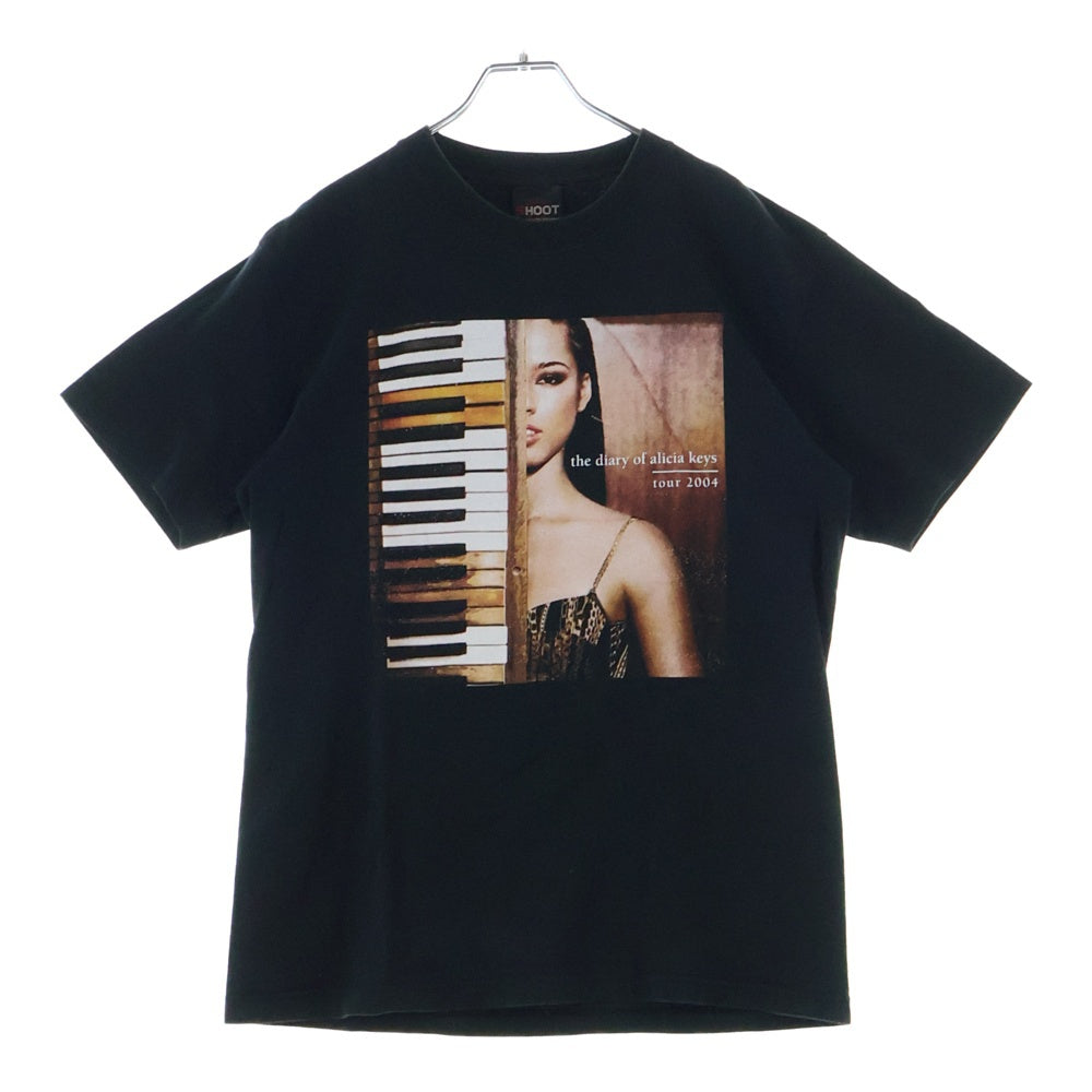 VINTAGE(ヴィンテージ) Alicia Keys The Diary Of Alicia Keys 両面プリント 半袖Tシャツ カットソー ブラック