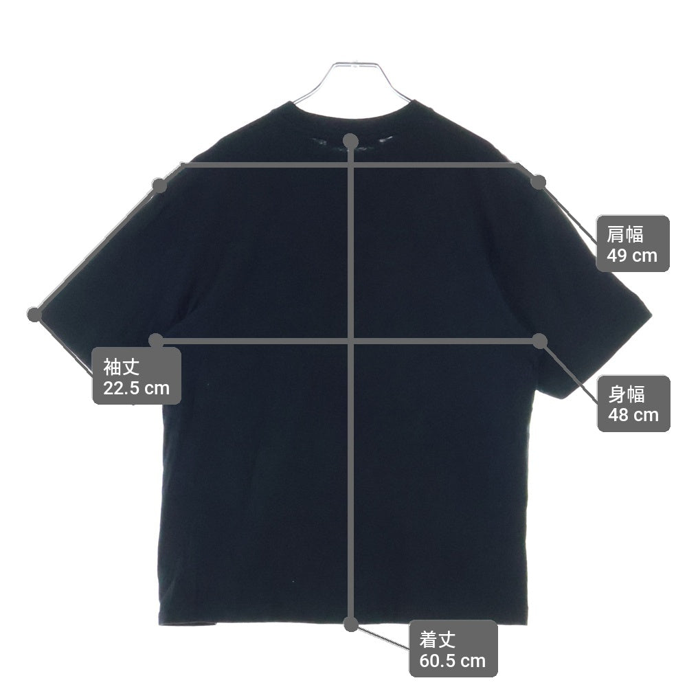 Acne Studios(アクネ ストゥディオズ) フロント ハートプリント 半袖 Tシャツ カットソー ブラック レディース FN-UX-TSHI000081