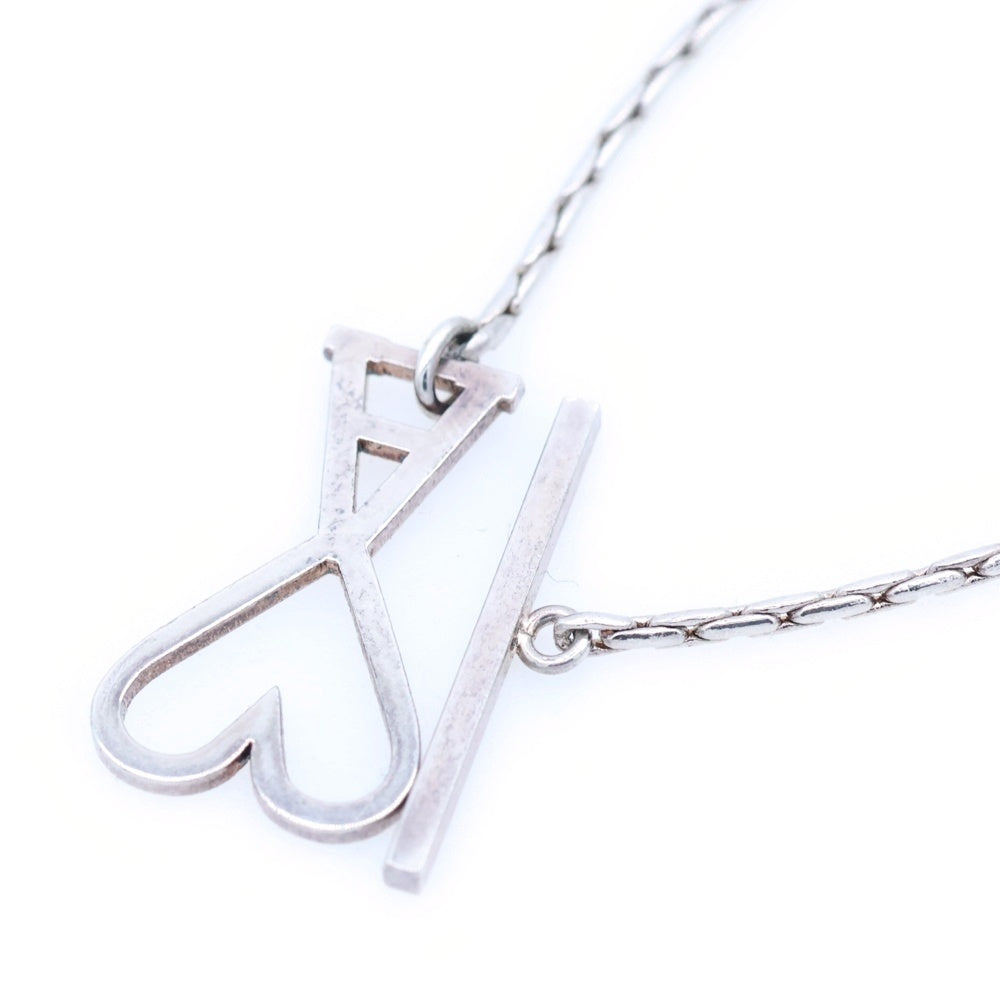 AMI Alexandre Mattiussi(アミアレクサンドルマテュッシ) AMI DE COEUR ハートロゴ チェーンブレスレット シルバー レディース