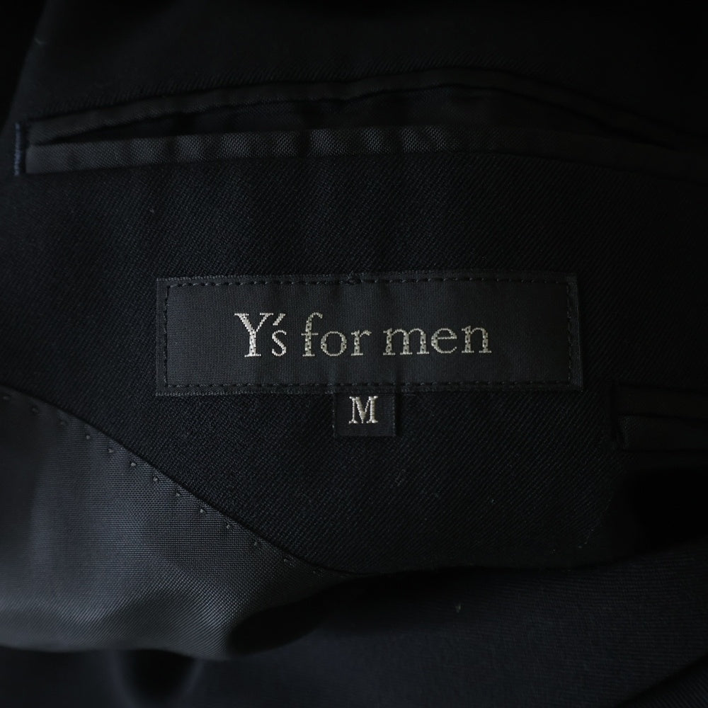 Y's for men(ワイズフォーメン) 3B ウール セットアップ スーツ ブラック