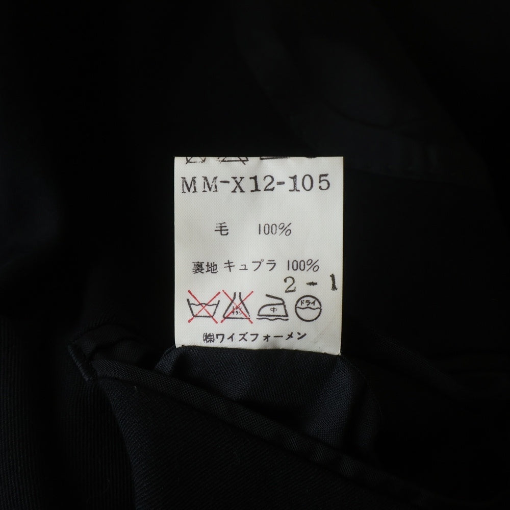 Y's for men(ワイズフォーメン) 3B ウール セットアップ スーツ ブラック