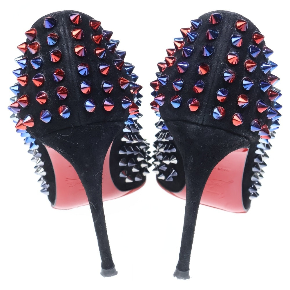 CHRISTIAN LOUBOUTIN(クリスチャンルブタン) スパイクスタッズ パンプス ハイヒール ブラック/シルバー レディース