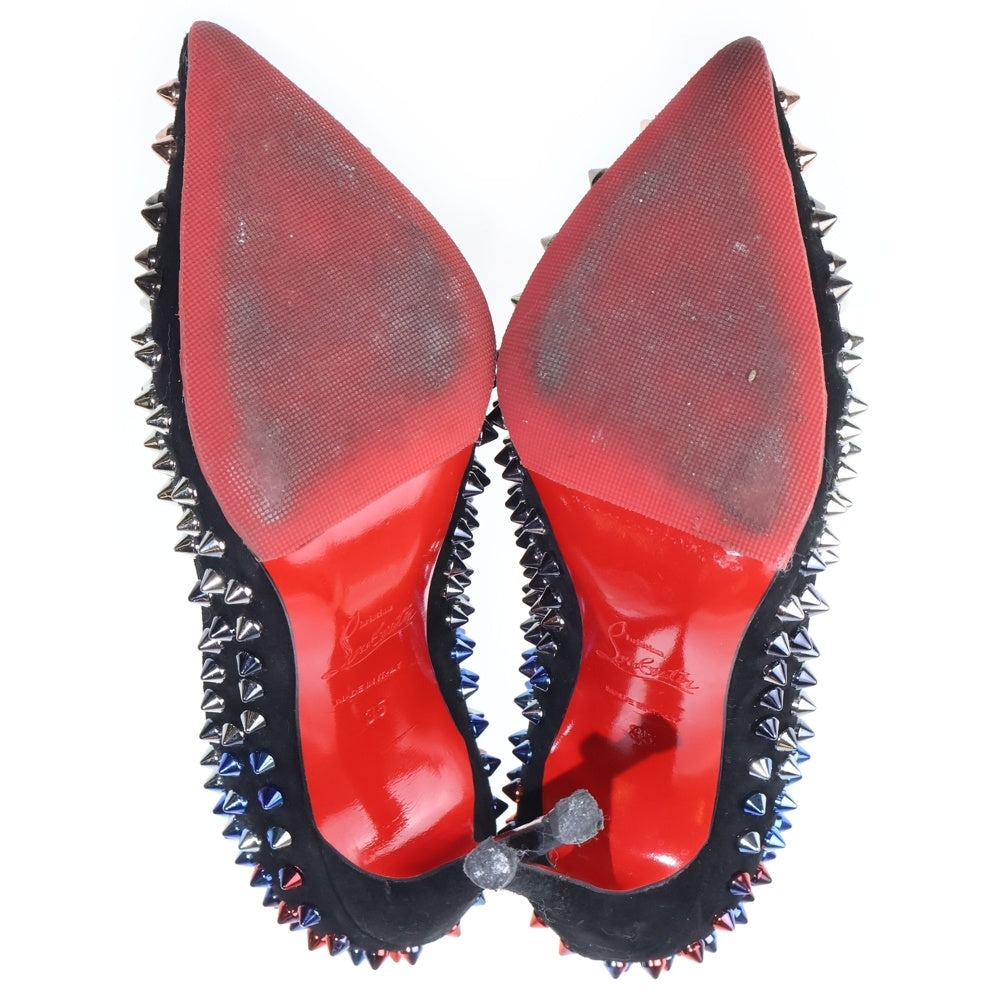 CHRISTIAN LOUBOUTIN(クリスチャンルブタン) スパイクスタッズ パンプス ハイヒール ブラック/シルバー レディース