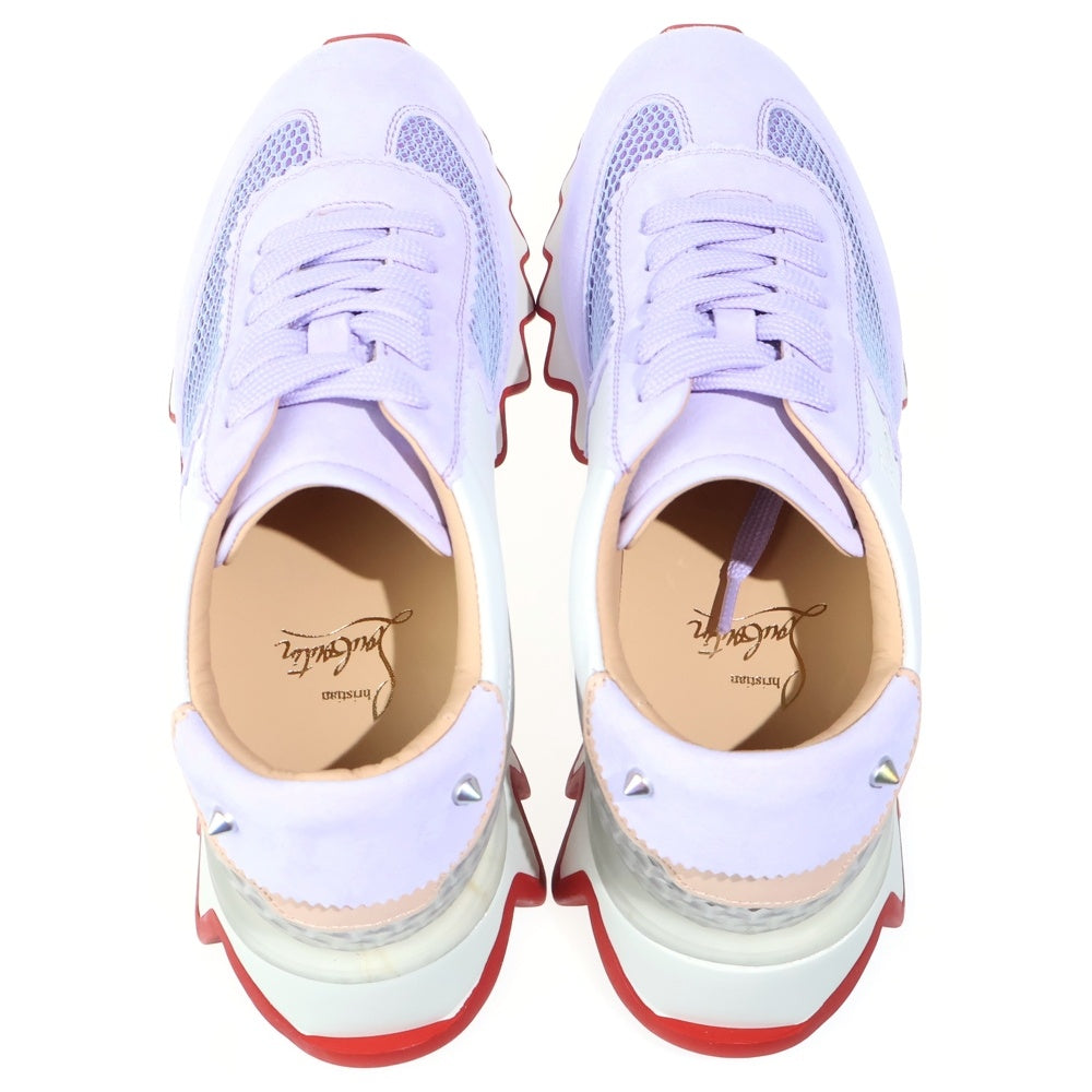 CHRISTIAN LOUBOUTIN(クリスチャンルブタン) ルビーシャーク 厚底ローカットスニーカー パープル/ホワイト/レッド