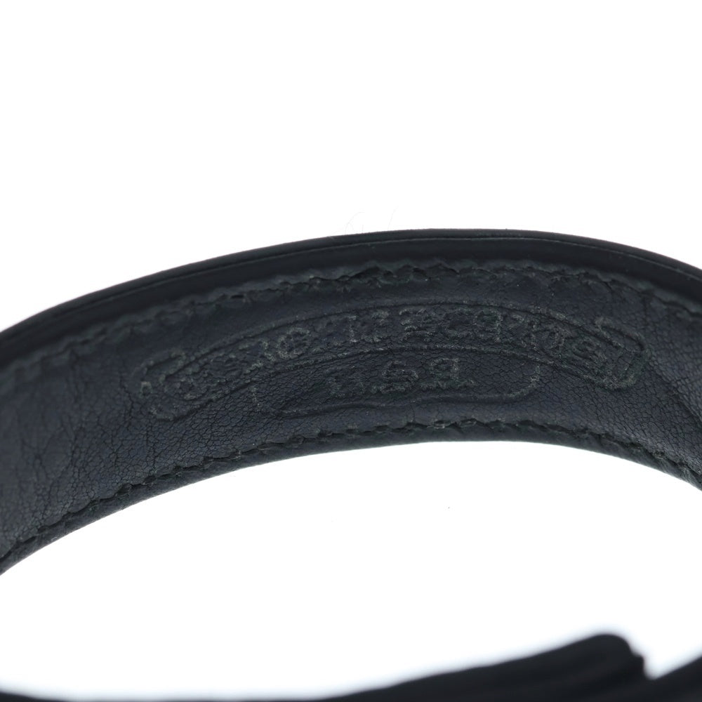 CHROME HEARTS(クロムハーツ) 3BTN 2SNP マルチ 3ボタン 2スナップ レザーブレスレット ブラック/シルバー