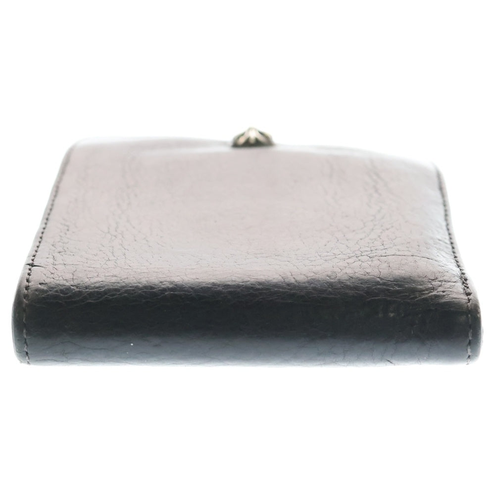 CHROME HEARTS(クロムハーツ) 1SNAP 1スナップ クロス ボールボタン レザーウォレット 財布 ブラック BCA361