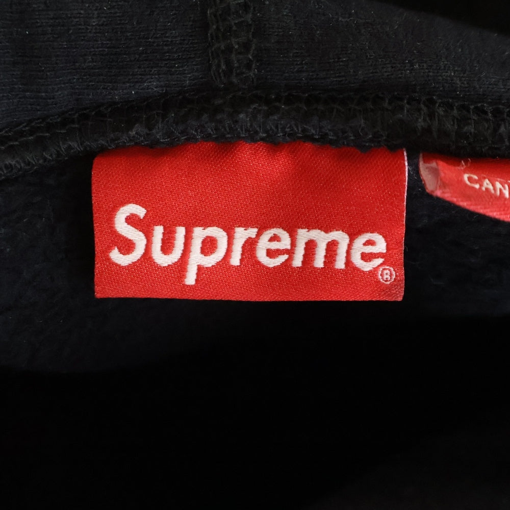 SUPREME(シュプリーム) 20AW Cross box logo Hooded Sweat Shirts クロスボックスロゴ フーデッド シャツ プルオーバーパーカー ブラック