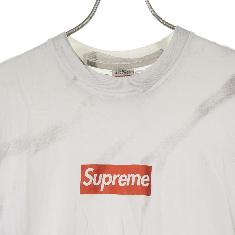 SUPREME(シュプリーム) 24SS ×MM6 Maison Margiela Box Logo Tee ボックスロゴプリント半袖Tシャツ カットソー ホワイト