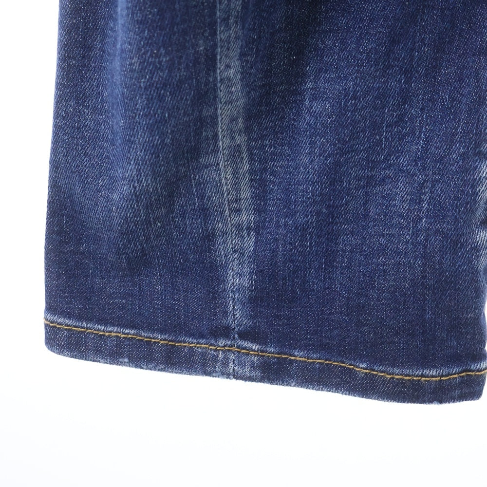 DSQUARED2(ディースクエアード) 23AW Tidy Biker Jean タイディ バイカー ジーンズ ダメージ加工 スキニーデニムパンツ S71LB1262 インディゴ