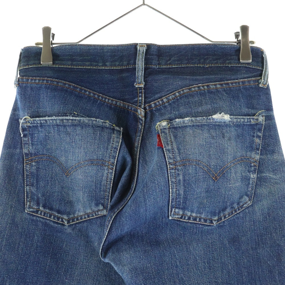 Levi's(リーバイス) 60s VINTAGE 501 BIGE最終 66移行期 ボタン裏6/E混在 レインボーステッチ 並行ステッチ デニムパンツ インディゴ