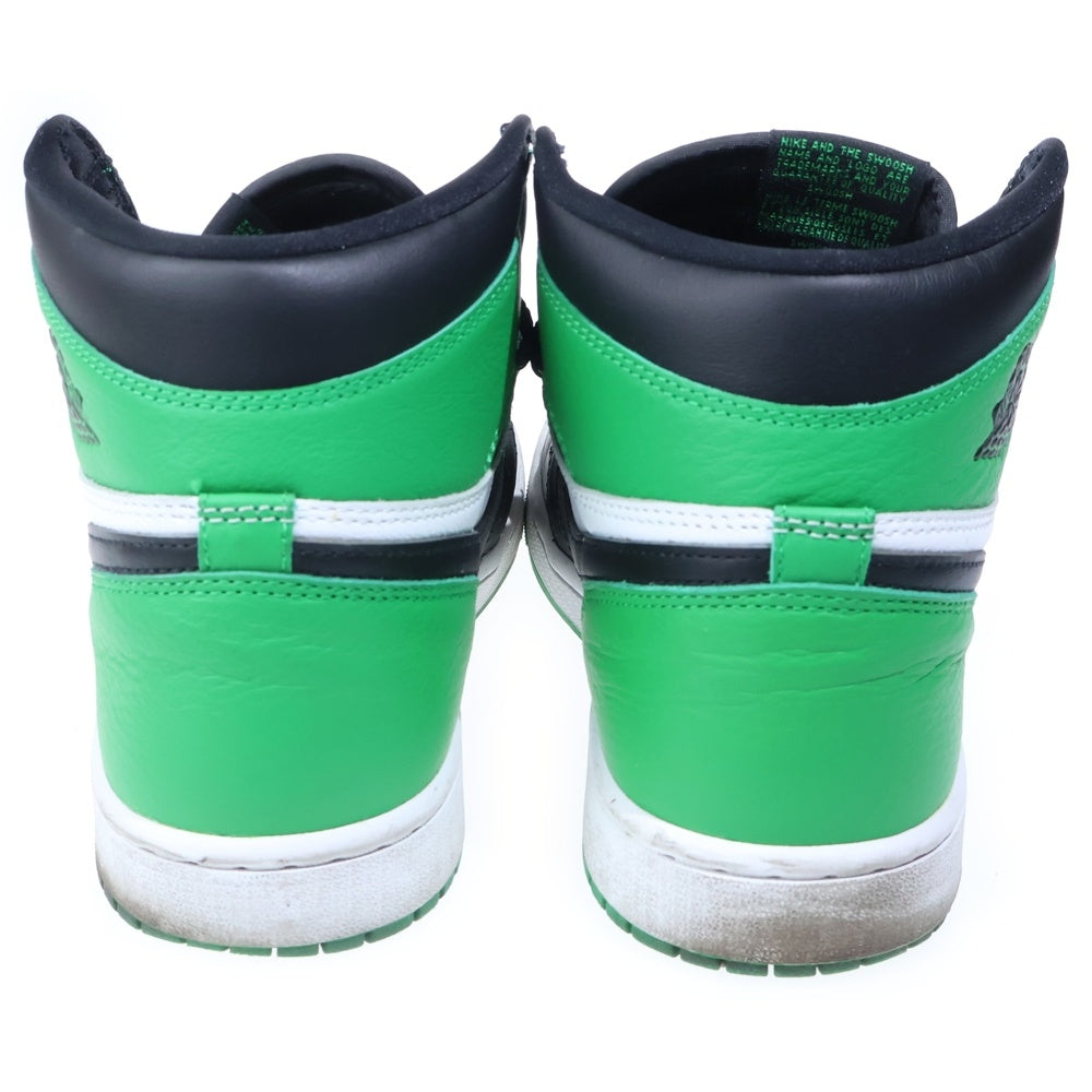 NIKE(ナイキ) AIR JORDAN 1 RETRO HIGH OG LUCKY GREEN エアジョーダン レトロ ラッキーグリーン ハイカットスニーカー ホワイト/グリーン US9/27cm DZ5485-031