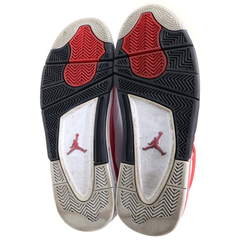 NIKE(ナイキ) AIR JORDAN 4 RETRO RED CEMENT エアジョーダン レトロ レッドセメント ミッドカットスニーカー ホワイト/レッド US9.5/27.5cm DH6927-161