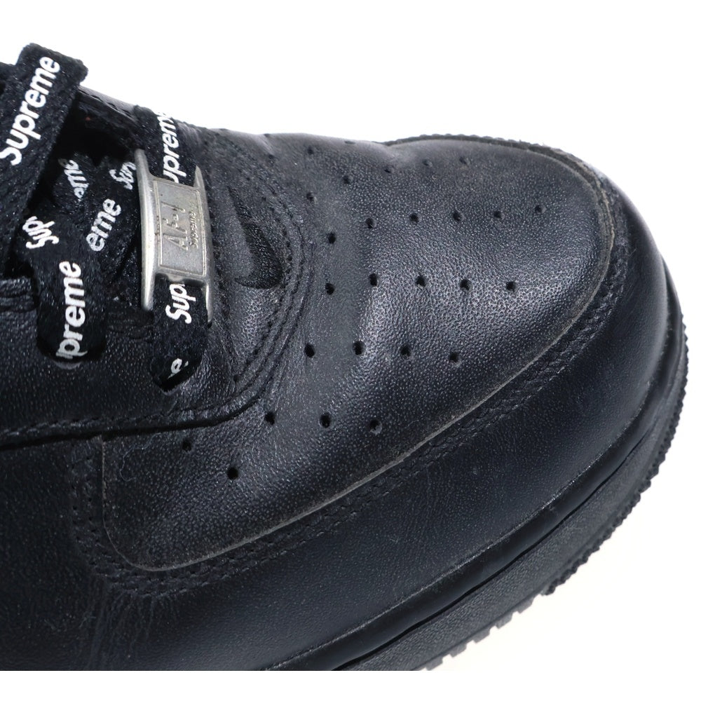 NIKE(ナイキ) ×SUPREME AIR FORCE 1 LOW CU9225-001 エアフォースワンロー ローカットスニーカー US9.5/27.5cm ブラック