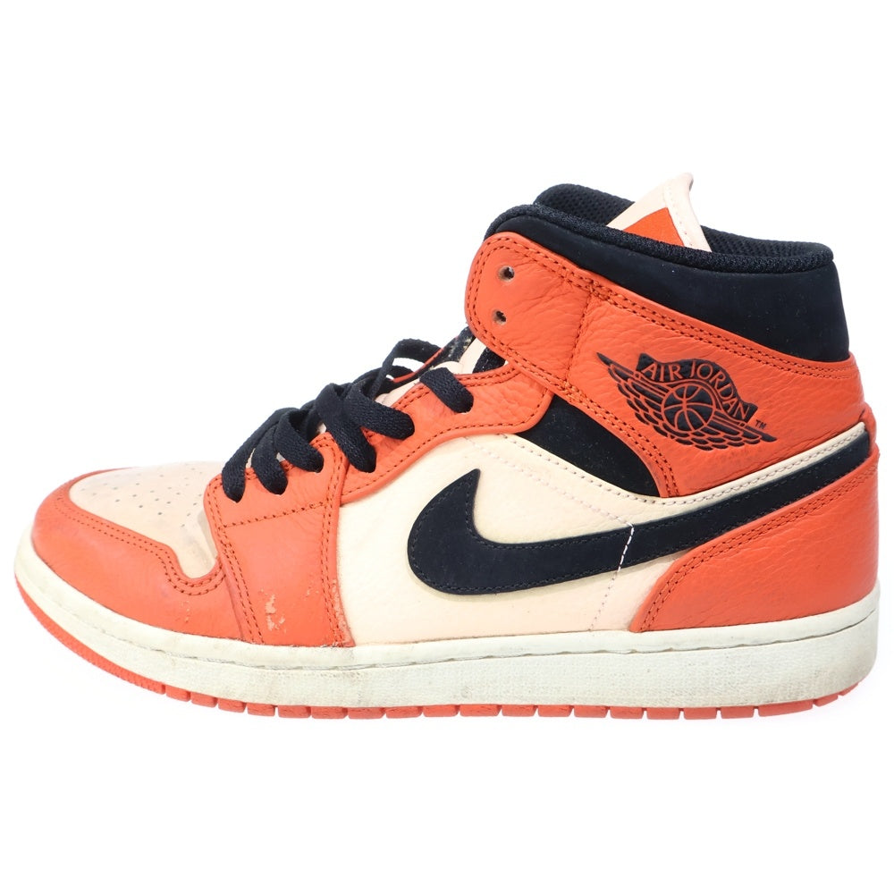 NIKE(ナイキ) AIR JORDAN 1MID SE エア ジョーダン1 ミッド シーズナル エディション オレンジ/ブラック US9/27cm 852542-800