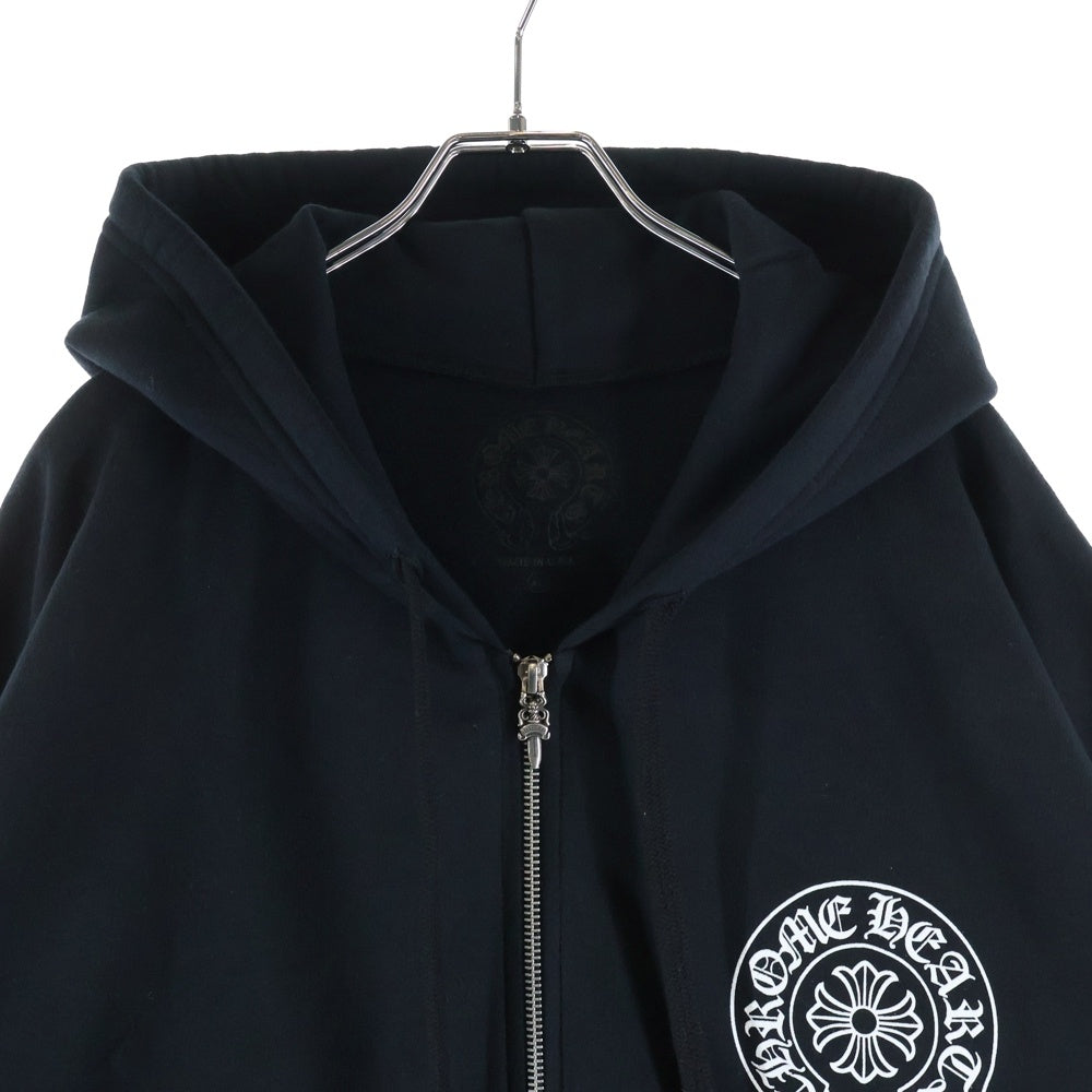 CHROME HEARTS(クロムハーツ) Las Vegas Exclusive Horseshoe Print Dagger Zip Zip-Up Sweatshirt Hoodie ジップアップスウェットパーカー