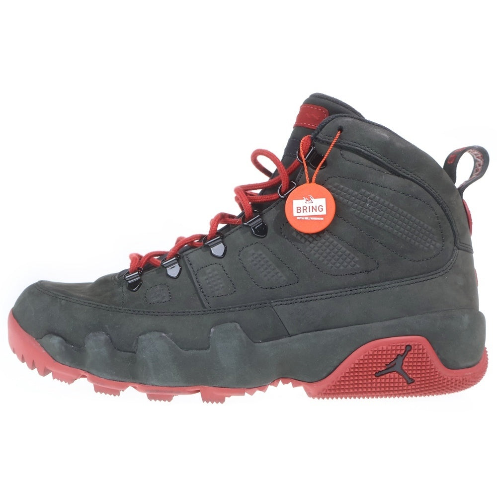 NIKE(ナイキ) AIR JORDAN 9 RETRO BOOTS OKLAHOMA SOONERS PE エアジョーダン9 オクラホマ スーナーズ ハイカットスニーカー ブラック/レッド US11/29cm AJ9 BOOT OK PE