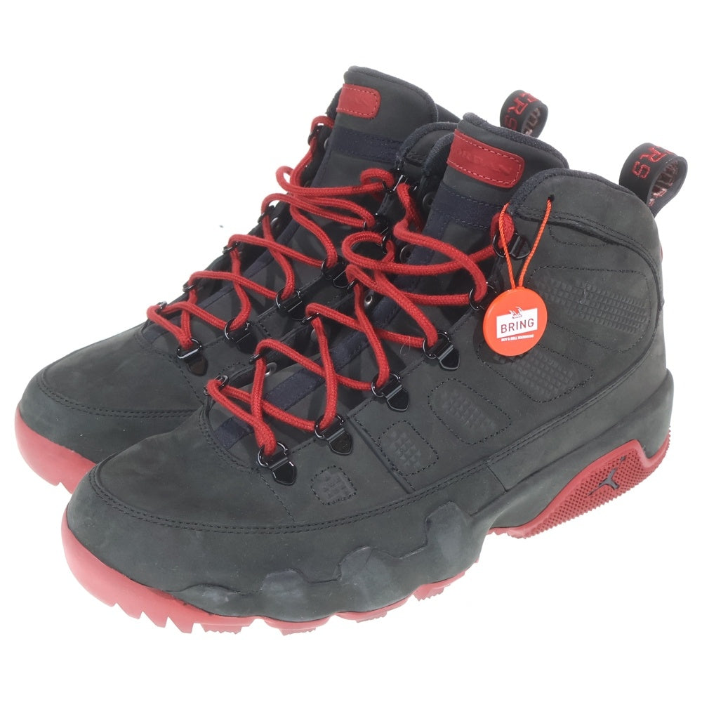 NIKE(ナイキ) AIR JORDAN 9 RETRO BOOTS OKLAHOMA SOONERS PE エアジョーダン9 オクラホマ スーナーズ ハイカットスニーカー ブラック/レッド US11/29cm AJ9 BOOT OK PE