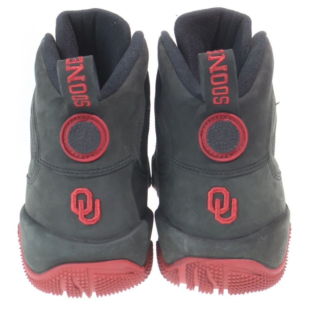 NIKE(ナイキ) AIR JORDAN 9 RETRO BOOTS OKLAHOMA SOONERS PE エアジョーダン9 オクラホマ スーナーズ ハイカットスニーカー ブラック/レッド US11/29cm AJ9 BOOT OK PE