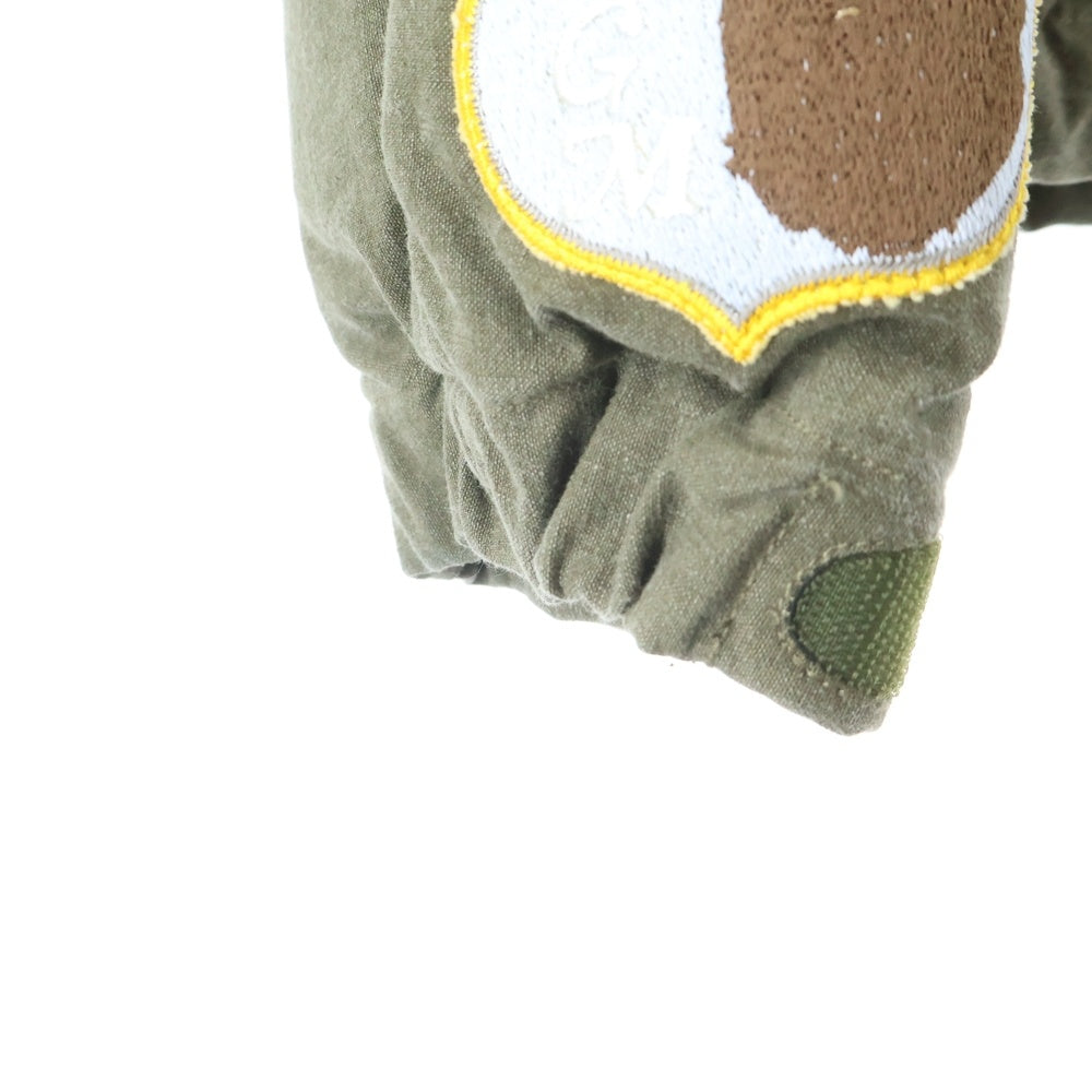 READY MADE(レディメイド) 21AW ×A BATHING APE TIGER SHARK HOODIE DOWN JACKET アベイシングエイプ タイガーシャーク フーディーダウンジャケット カーキ RM-I01-0000-108