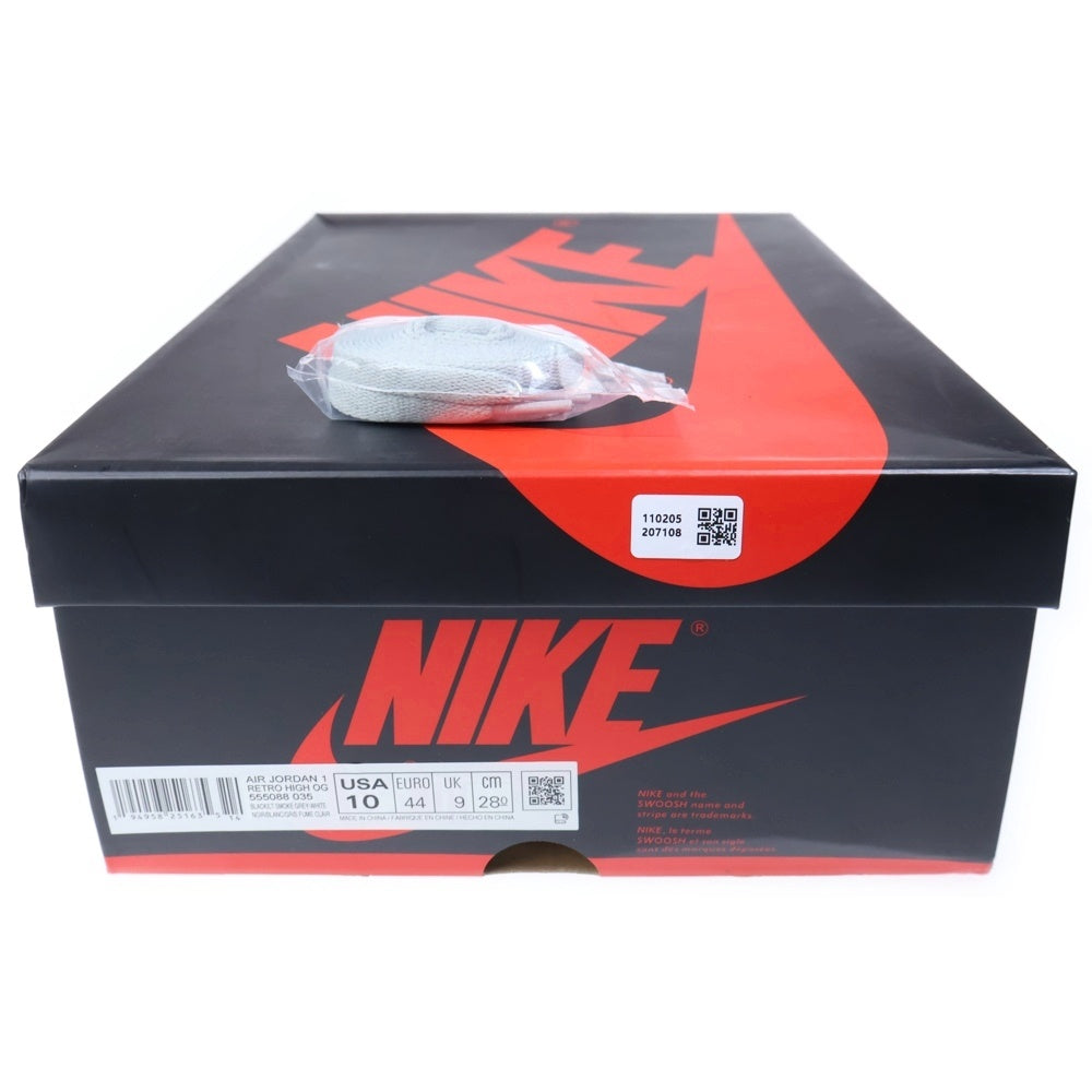 NIKE(ナイキ) AIR JORDAN 1 RETRO HIGH OG SHADOW 2.0 555088-035 エアジョーダン1 シャドウ 2.0 ハイカットスニーカー グレー/ブラック US10/28cm