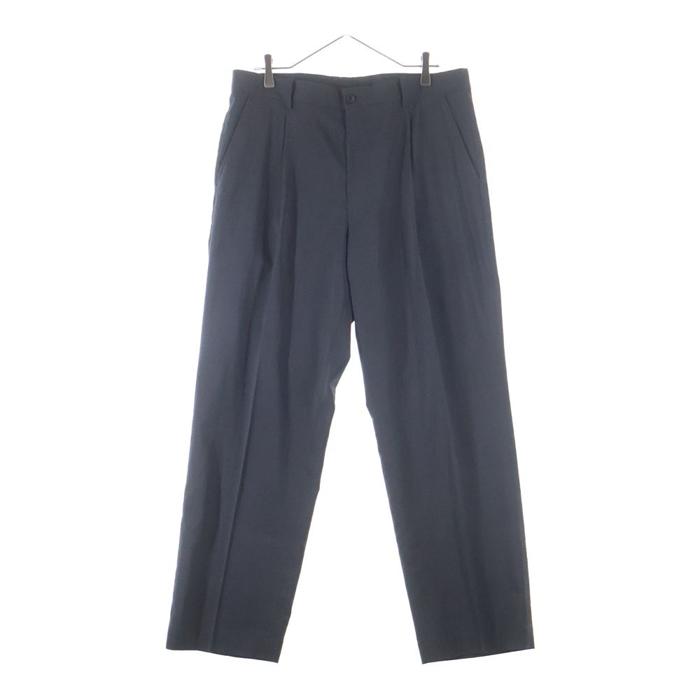 YOKO SAKAMOTO(ヨーコサカモト) Two-pleat zip-up tapered slacks 2タック ジップアップ テーパードスラックスパンツ グレー YS-25SS-38