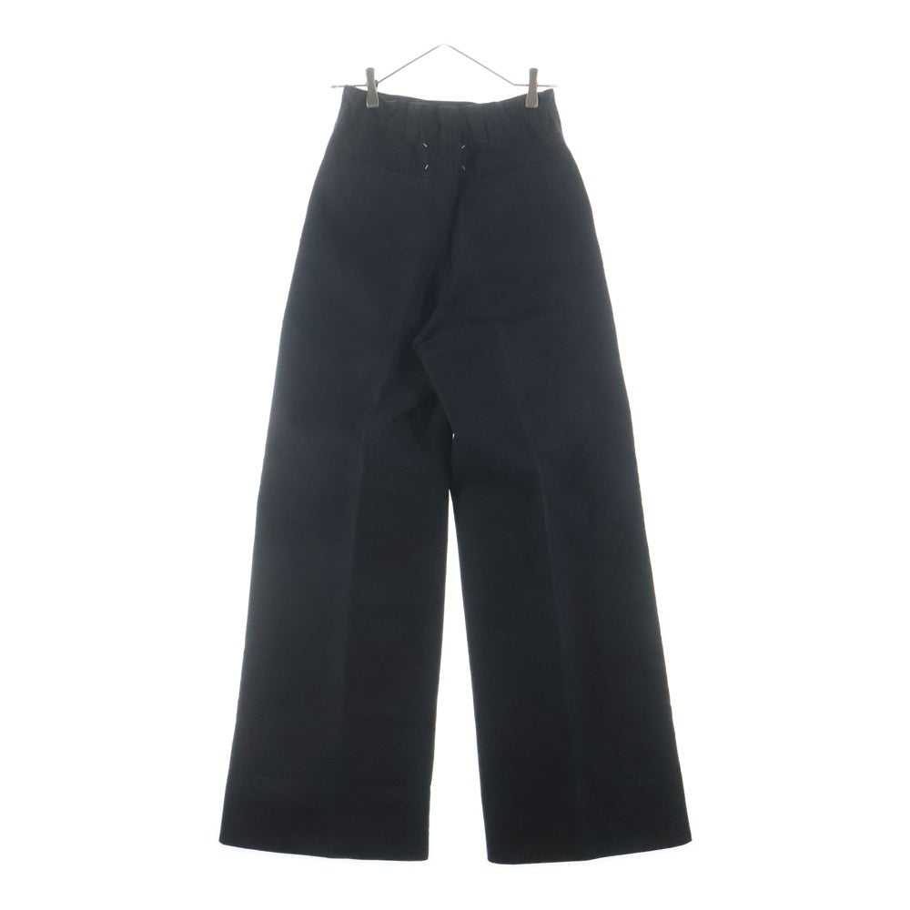 Maison Margiela(メゾンマルジェラ) 24SS Relaxed Tailored Trousers リラックス テーラード トラウザーズ スケーターチノ ワイドパンツ レディース ブラック