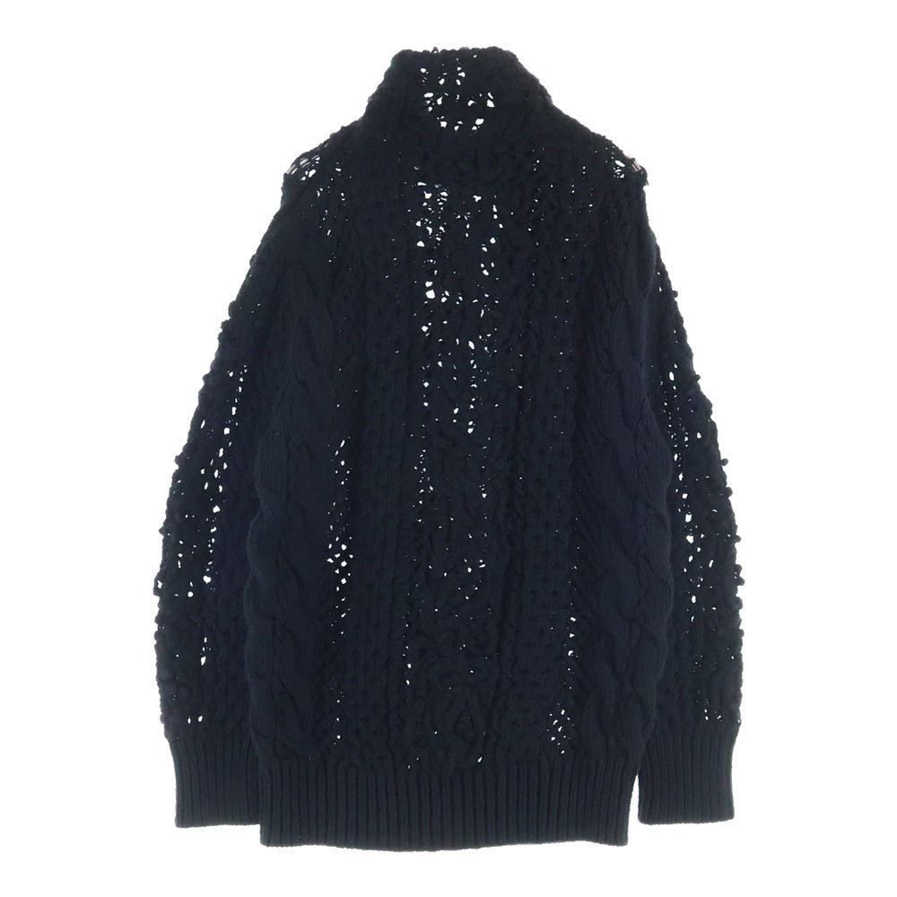 DIOR(ディオール) ケーブルニットセーター ウール レディースブラック 254S29AM230