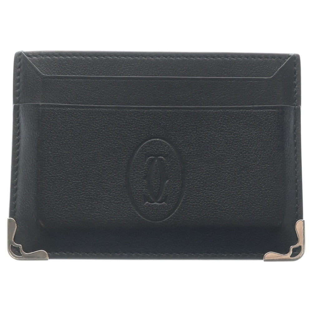 Cartier(カルティエ) Must de Cartier Double Card Holder マスト ドゥ カルティエ ダブル カードホルダー ブラック