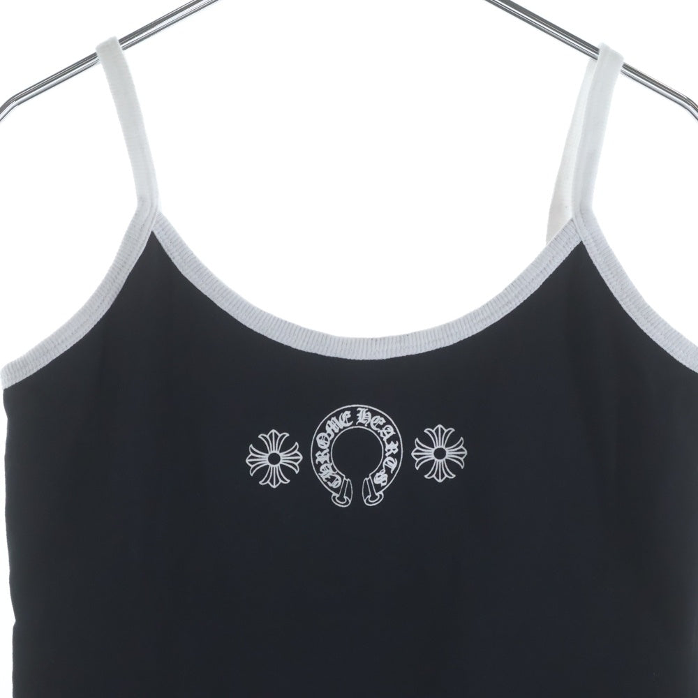 CHROME HEARTS(クロムハーツ) ホースシュープリント キャミソール タンクトップ ブラック レディース