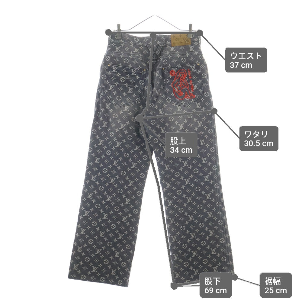 LOUIS VUITTON(ルイヴィトン) 22AW モノグラムジャガード バギーデニム