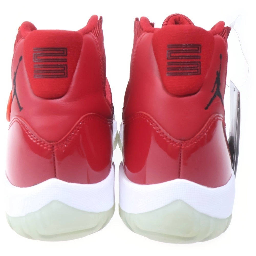 NIKE(ナイキ) AIR JORDAN 11 RETRO WIN LIKE 96 378037-623 エアジョーダン11 レトロ ウィン ライク 96 ミドルカットスニーカーシューズ レッド US9/27cm